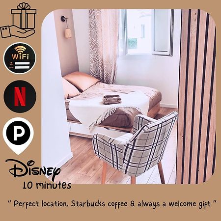 Studio Easy Check-In 8 Mins Disneyland 35 Mins Paris Free Starbucks Coffee Parking Wifi Bussy-Saint-Georges Exteriör bild